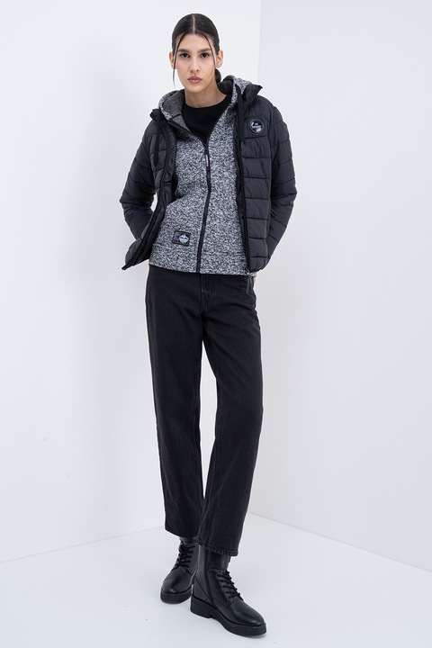 Geographical Norway, Geaca slim fit Atikahadge, Negru