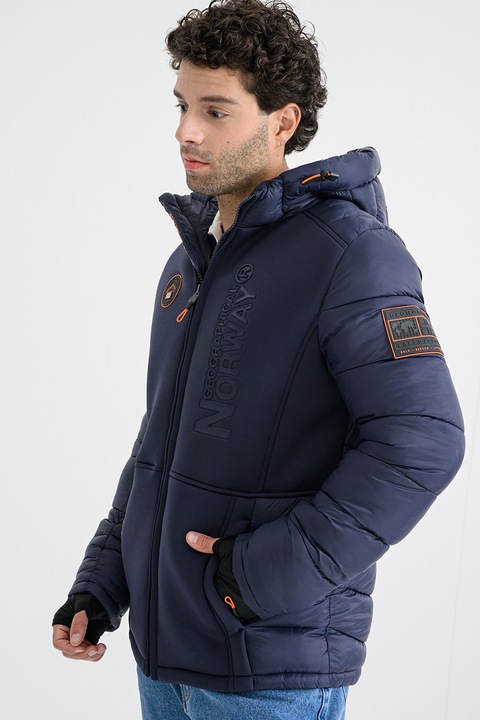 Geographical Norway, Зимно яке Bafare с качулка, Тъмносин