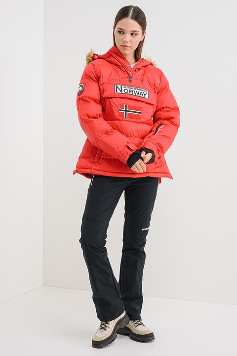 Geographical Norway, Jacheta fara inchidere cu vatelina si gluga Belancolie, Rosu