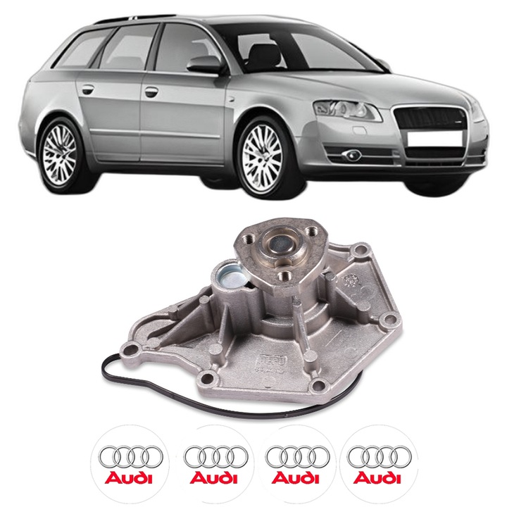 Pompa apa AUDI A4 B7 Avant (8ED) 3.0 TDI quattro din 2004-2008 KW 150 CP 204 CMC 2967, Auto, HEPU, 4x Stikere auto cu AUDI