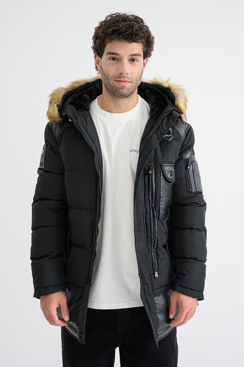 Geo Norway, Geaca cu gluga Busseldorf, Negru