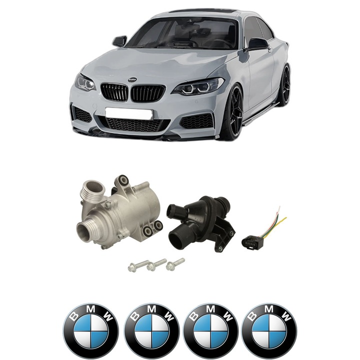 Pompa apa BMW Seria 2 Coupe (F22, F87) 220 i din 2013-2021 KW 135 CP 184 CMC 1997, Auto, HEPU, 4x Stikere auto cu BMW