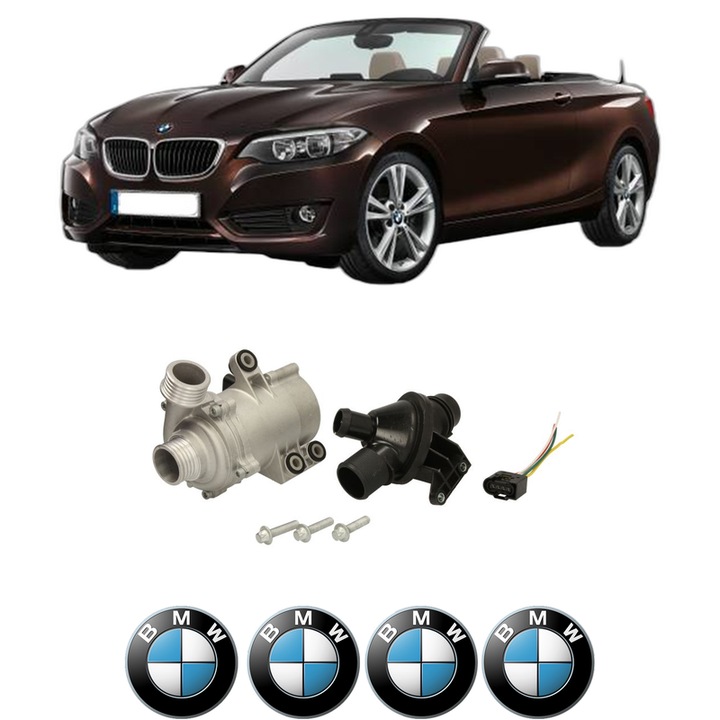 Pompa apa BMW Seria 2 Convertible (F23) 228 i din 2014-2016 KW 180 CP 245 CMC 1997, Auto, HEPU, 4x Stikere auto cu BMW