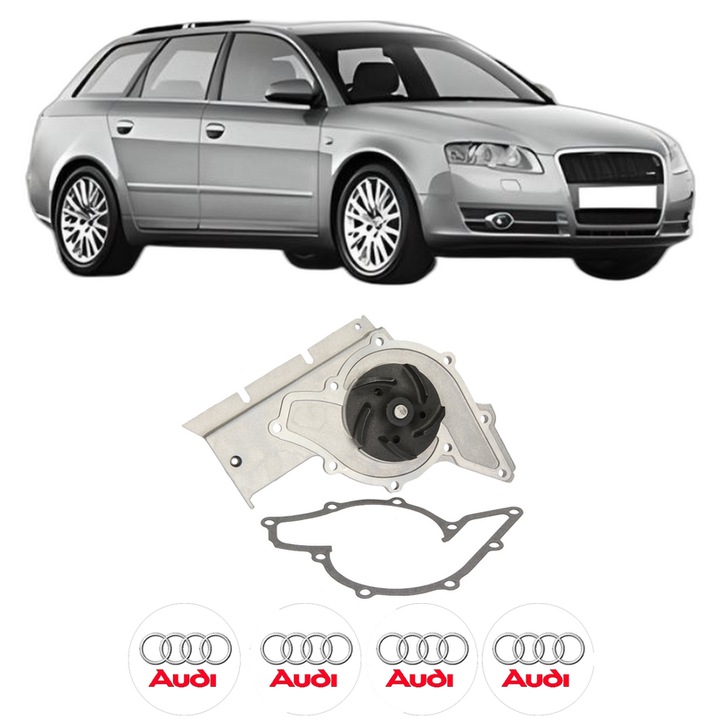 Pompa apa AUDI A4 B7 Avant (8ED) 3.0 quattro din 2004-2006 KW 160 CP 218 CMC 2976, Auto, HEPU, 4x Stikere auto cu AUDI