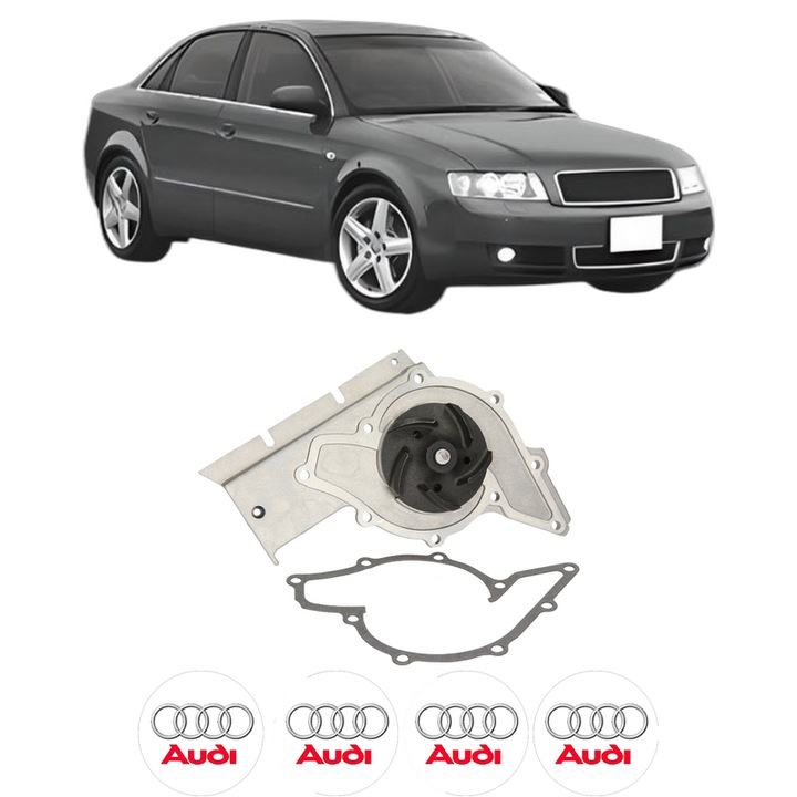 Pompa apa AUDI A4 B6 (8E2) 3.0 din 2000-2004 KW 162 CP 220 CMC 2976, Auto, HEPU, 4x Stikere auto cu AUDI