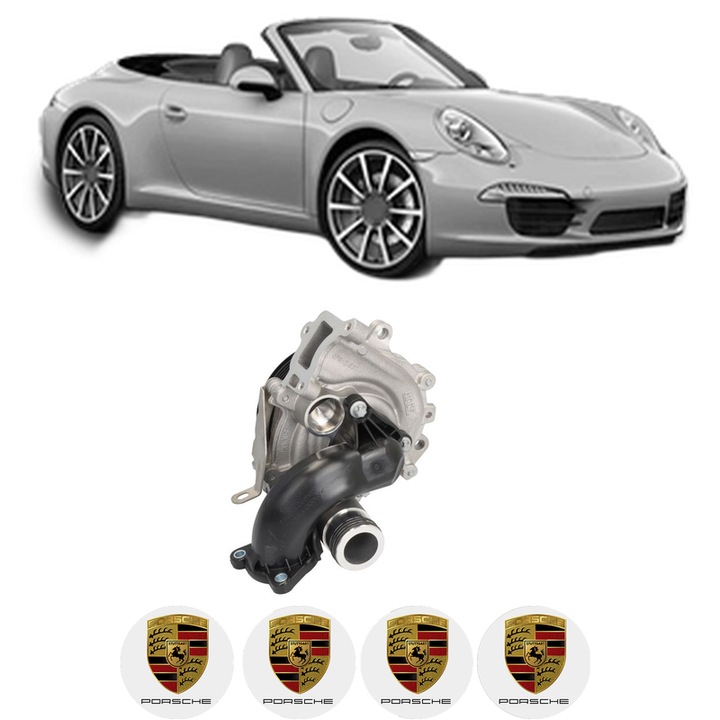 Pompa apa PORSCHE 911 Convertible (991) 3.0 Carrera 4S din 2015-2019 KW 309 CP 420 CMC 2981, Auto, HEPU, 4x Stikere auto cu PORSCHE