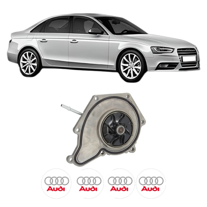 Pompa apa AUDI A4 B8 (8K2) 3.0 TFSI quattro din 2012-2015 KW 200 CP 272 CMC 2995, Auto, HEPU, 4x Stikere auto cu AUDI