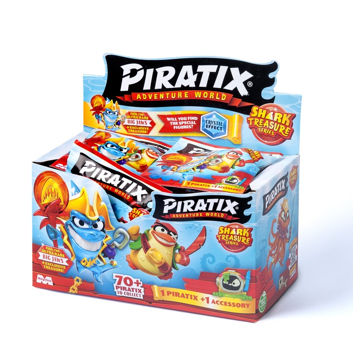 Комплект 24 фигурки Piratix, Shark Treasure