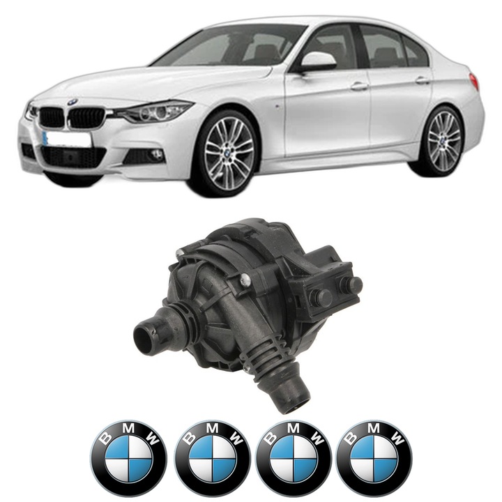 Pompa apa BMW Seria 3 (F30, F80) 320 d xDrive din 2012-2018 KW 120 CP 163 CMC 1995, Auto, HEPU, 4x Stikere auto cu BMW