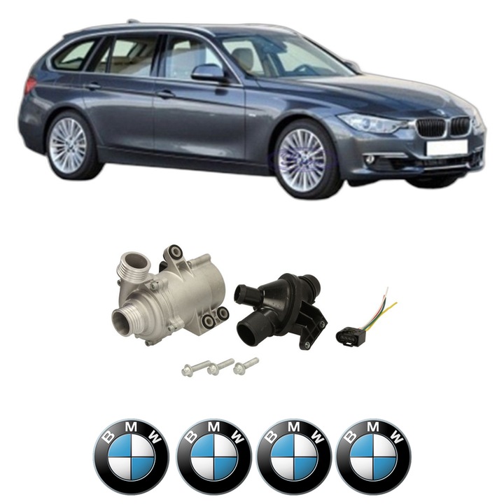 Pompa apa BMW Seria 3 Touring (F31) 320 i xDrive din 2013-2015 KW 120 CP 163 CMC 1997, Auto, HEPU, 4x Stikere auto cu BMW
