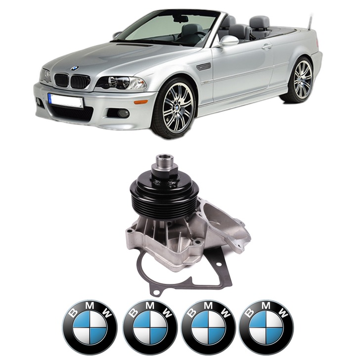 Pompa apa BMW Seria 3 Convertible (E46) 320 Cd din 2005-2007 KW 110 CP 150 CMC 1995, Auto, HEPU, 4x Stikere auto cu BMW