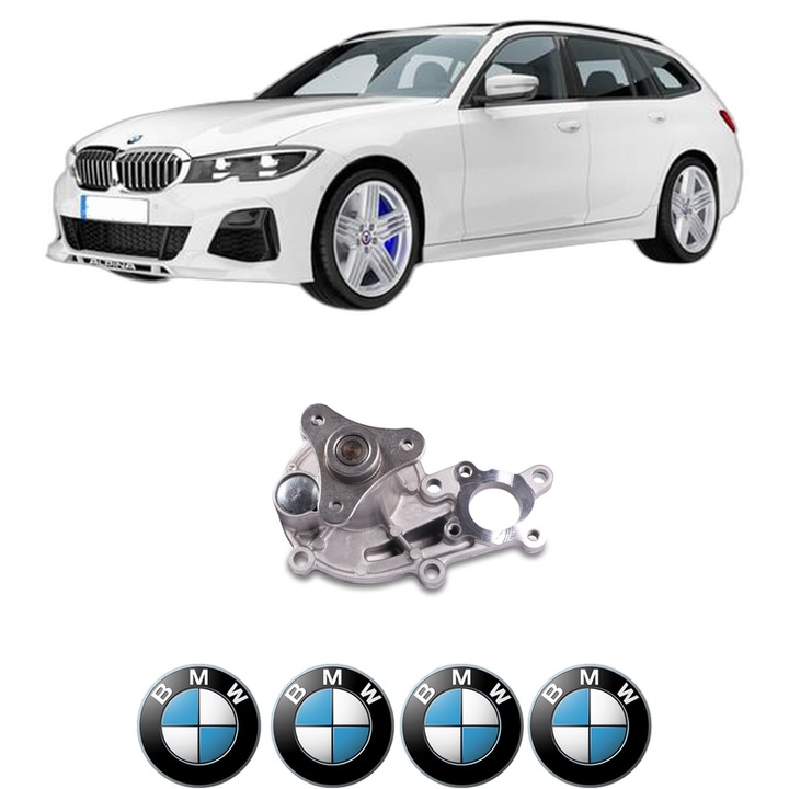 Pompa apa BMW Seria 3 Touring Van (G21) 320 i din 2019 KW 135 CP 184 CMC 1998, Auto, HEPU, 4x Stikere auto cu BMW