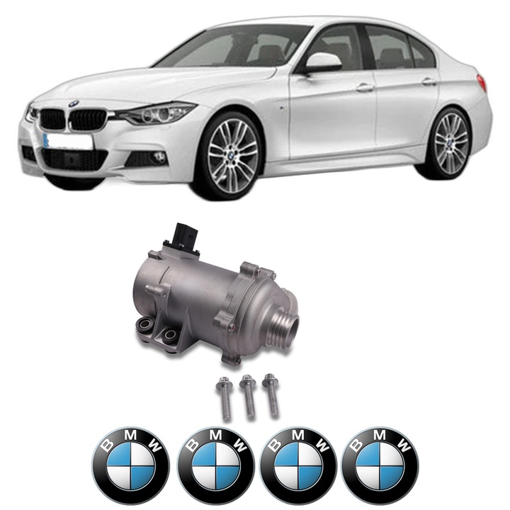 Pompa apa BMW Seria 3 (F30, F80) 320 i din 2012-2018 KW 135 CP 184 CMC 1997, Auto, HEPU, 4x Stikere auto cu BMW