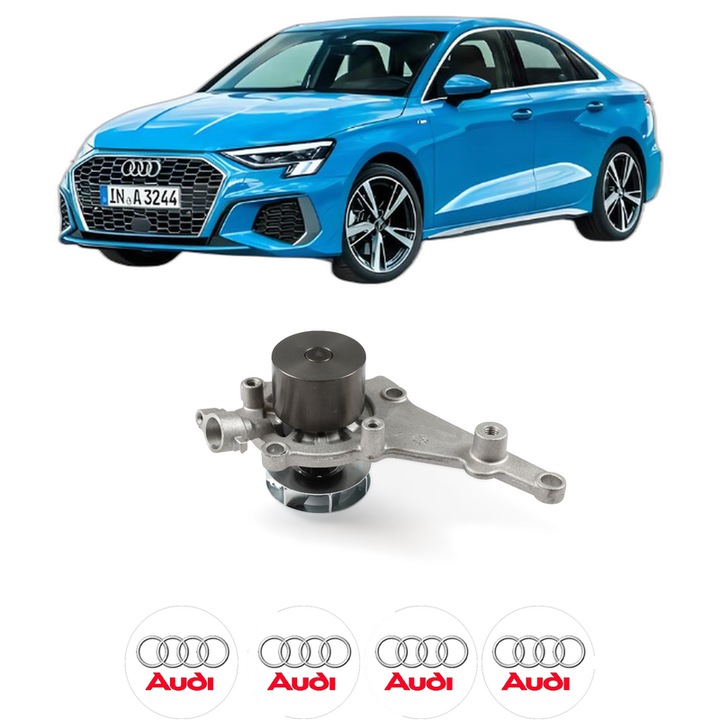Pompa apa AUDI A3 Limousine (8YS, 8YM) 40 TDI quattro din 2020 KW 147 CP 200 CMC 1968, Auto, HEPU, 4x Stikere auto cu AUDI