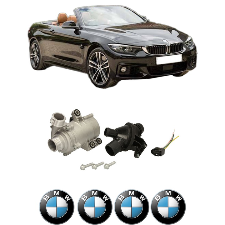 Pompa apa BMW Seria 4 Convertible (F33, F83) 420 i din 2014-2016 KW 135 CP 184 CMC 1997, Auto, HEPU, 4x Stikere auto cu BMW