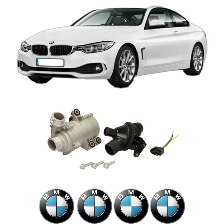 Pompa apa BMW Seria 4 Coupe (F32, F82) 420 i xDrive din 2013-2016 KW 120 CP 163 CMC 1997, Auto, HEPU, 4x Stikere auto cu BMW