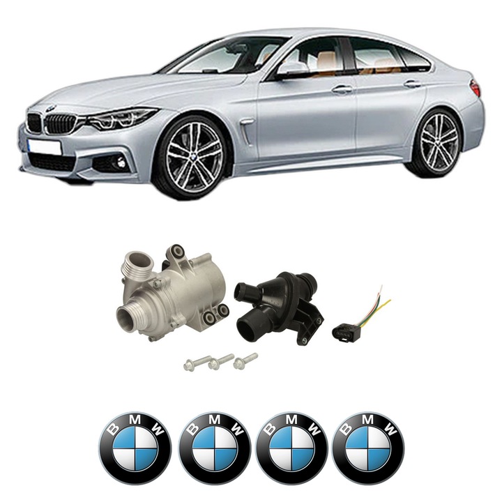 Pompa apa BMW Seria 4 Gran Coupe (F36) 420 i xDrive din 2014-2016 KW 135 CP 184 CMC 1997, Auto, HEPU, 4x Stikere auto cu BMW