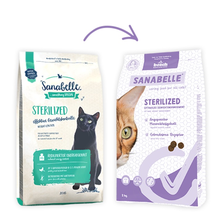 sanabelle sterilised l-carnitine Hrana uscata pentru pisici, Sanabelle Sterilized, Grain-free, 8kg