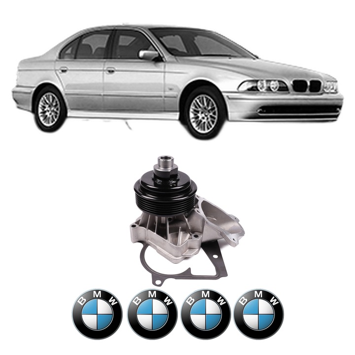 Pompa apa BMW Seria 5 (E39) 520 d din 2000-2003 KW 100 CP 136 CMC 1951, Auto, HEPU, 4x Stikere auto cu BMW