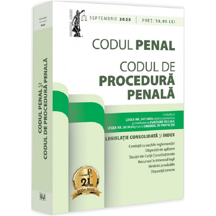 Codul penal si codul de procedura penala: septembrie 2025, Dan Lupascu