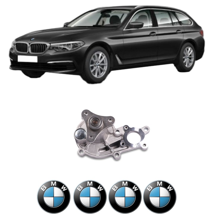 Pompa apa BMW Seria 5 Touring (G31) 530 e Plug-in-Hybrid din 2020 KW 200 CP 272 CMC 1998, Auto, HEPU, 4x Stikere auto cu BMW