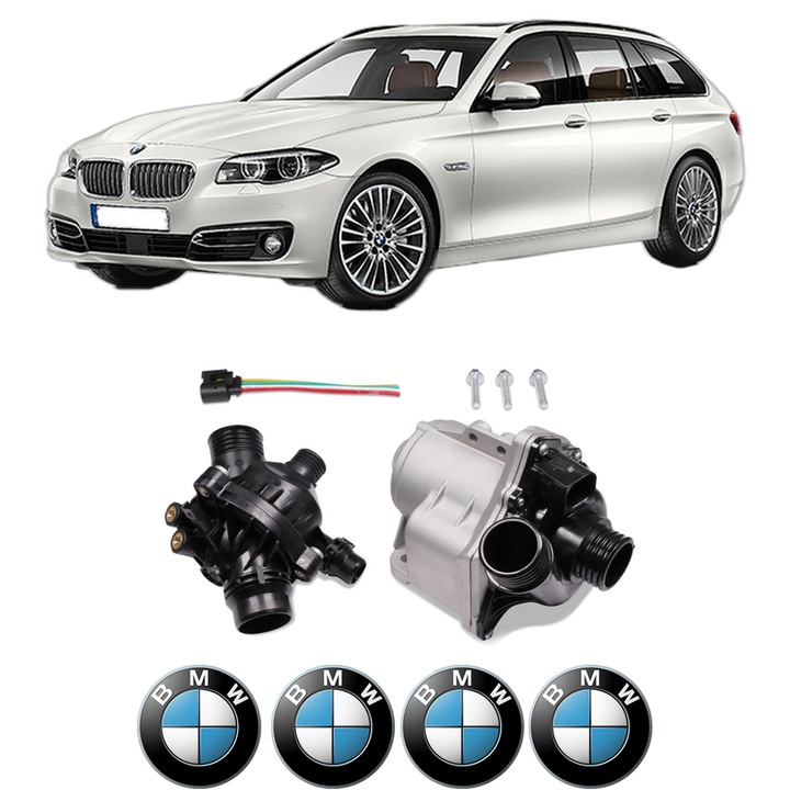 Pompa apa BMW Seria 5 Touring (F11) 535 i xDrive din 2013-2017 KW 240 CP 326 CMC 2979, Auto, HEPU, 4x Stikere auto cu BMW