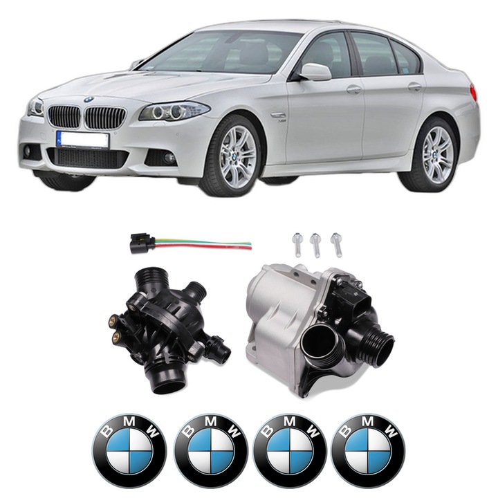 Pompa apa BMW Seria 5 (F10) 535 i din 2010-2016 KW 225 CP 306 CMC 2979, Auto, HEPU, 4x Stikere auto cu BMW