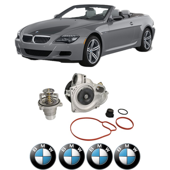 Pompa apa BMW Seria 6 Convertible (F12) 650 i din 2010-2012 KW 300 CP 408 CMC 4395, Auto, HEPU, 4x Stikere auto cu BMW