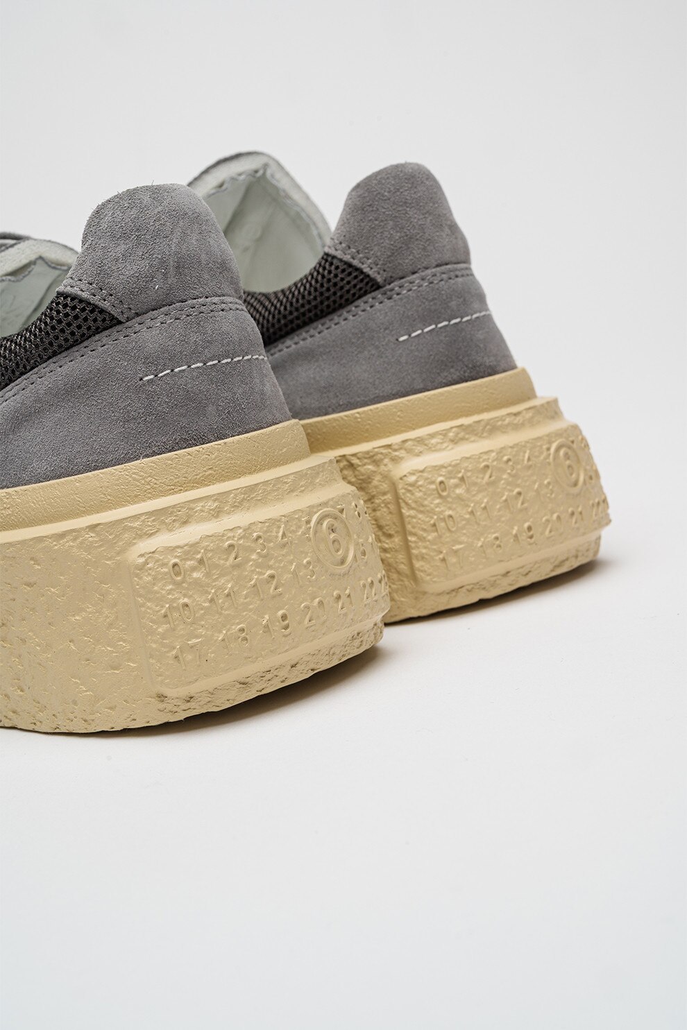 MM6 MAISON MARGIELA, Pantofi sport din piele intoarsa cu talpa