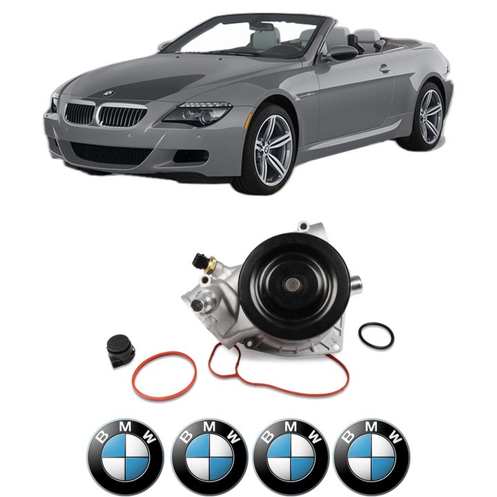 Pompa apa BMW Seria 6 Convertible (F12) 650 i din 2011-2012 KW 298 CP 405 CMC 4395, Auto, HEPU, 4x Stikere auto cu BMW
