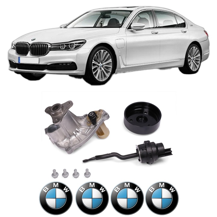 Pompa apa BMW Seria 7 (G11, G12) 740 d, Ld xDrive din 2015-2020 KW 235 CP 320 CMC 2993, Auto, HEPU, 4x Stikere auto cu BMW