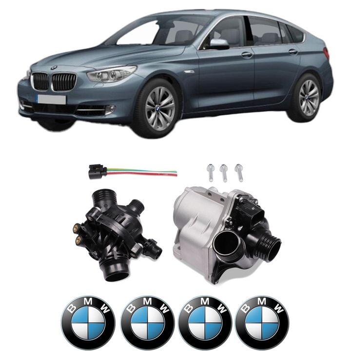 Pompa apa BMW Seria 5 Gran Turismo (F07) 535 i din 2009-2017 KW 225 CP 306 CMC 2979, Auto, HEPU, 4x Stikere auto cu BMW