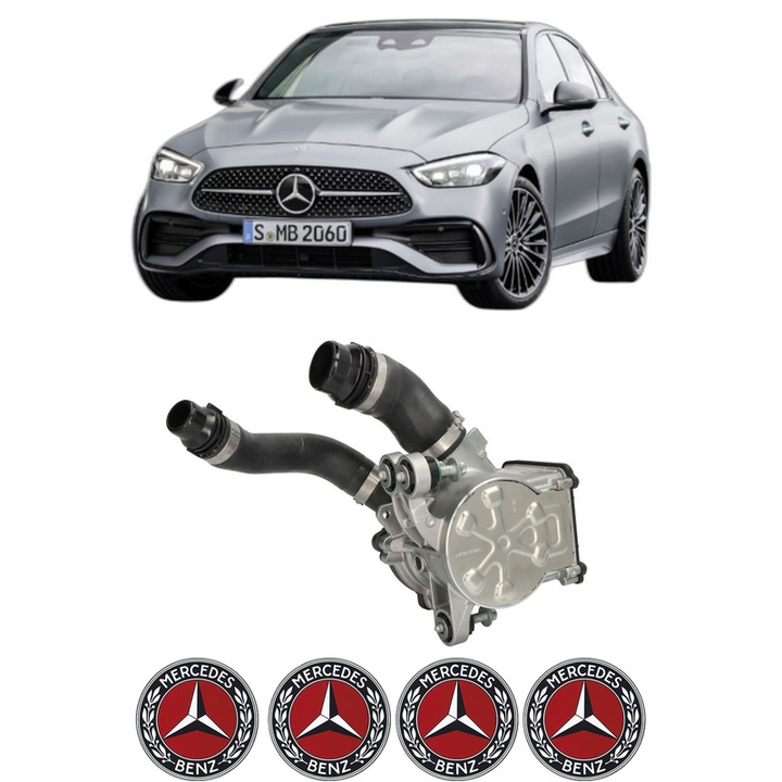 Pompa apa MERCEDES-BENZ C-CLASS (W206) C 300 4-matic (206.047) din 2021 KW 190 CP 258 CMC 1999, Auto, HEPU, 4x Stikere auto cu MERCEDES-BENZ
