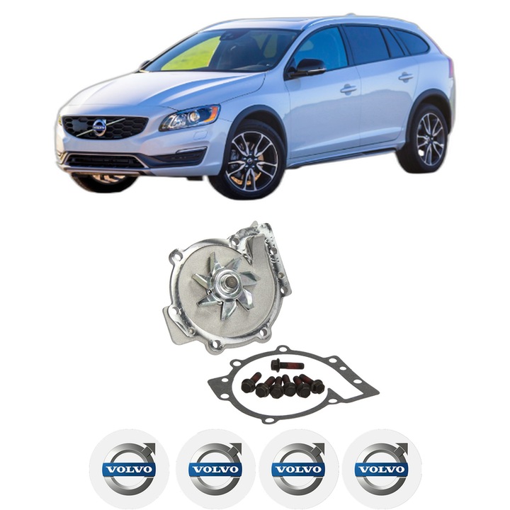 Pompa apa VOLVO V60 I Cross Country (157) D4 AWD din 2015-2018 KW 140 CP 190 CMC 2400, Auto, HEPU, 4x Stikere auto cu VOLVO