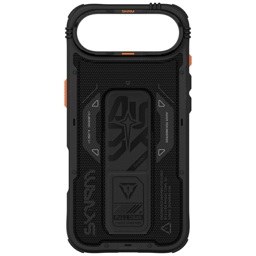Husa telefon, PHANTOM, protectie avansata, suport integrat, neagra, pentru iPhone Air
