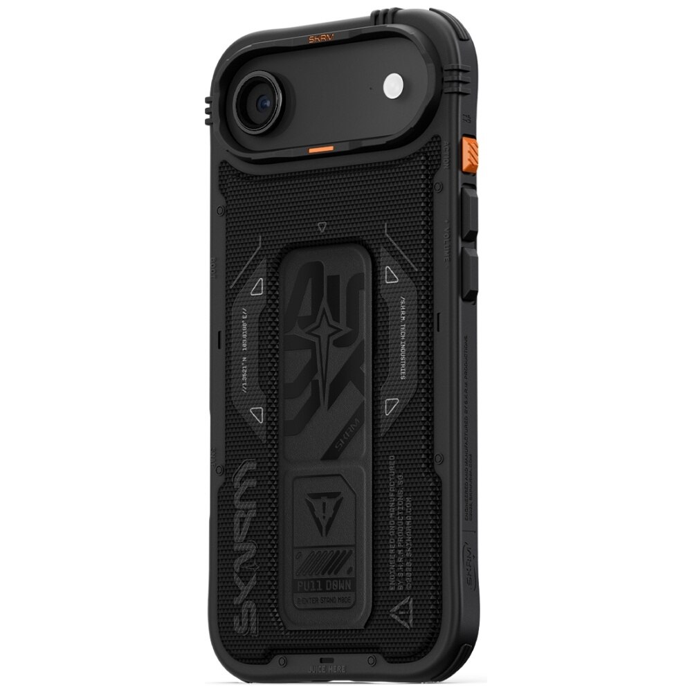 Husa telefon, PHANTOM, protectie avansata, suport integrat, neagra, pentru iPhone Air