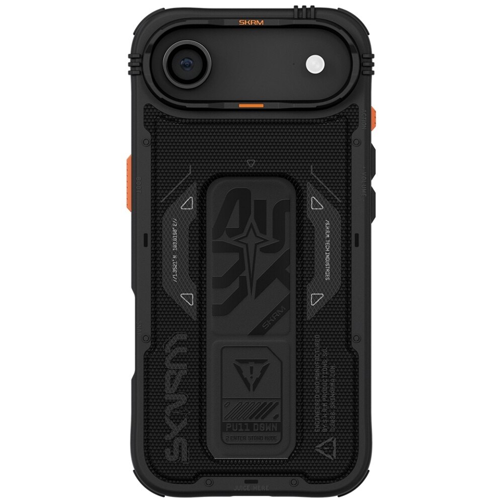 Husa telefon, PHANTOM, protectie avansata, suport integrat, neagra, pentru iPhone Air