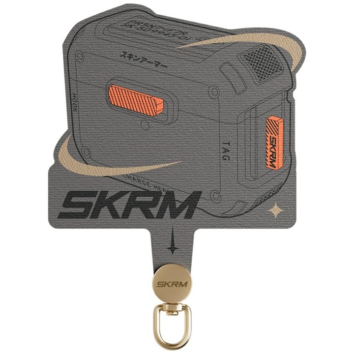 Mecha univerzális zsinóradapter, Skinarma, szürke, a legtöbb tokkal kompatibilis