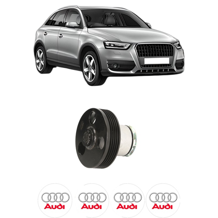 Pompa apa AUDI Q3 (8UB, 8UG) RS 2.5 quattro din 2013-2018 KW 250 CP 340 CMC 2480, Auto, HEPU, 4x Stikere auto cu AUDI
