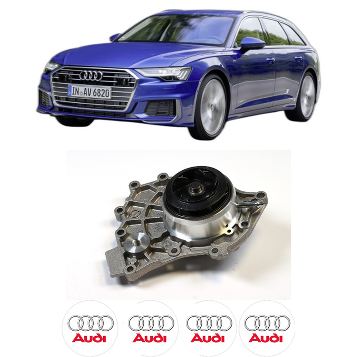 Pompa apa AUDI A6 C8 Avant (4A5) RS6 TFSI Mild Hybrid quattro din 2019 KW 441 CP 600 CMC 3996, Auto, HEPU, 4x Stikere auto cu AUDI