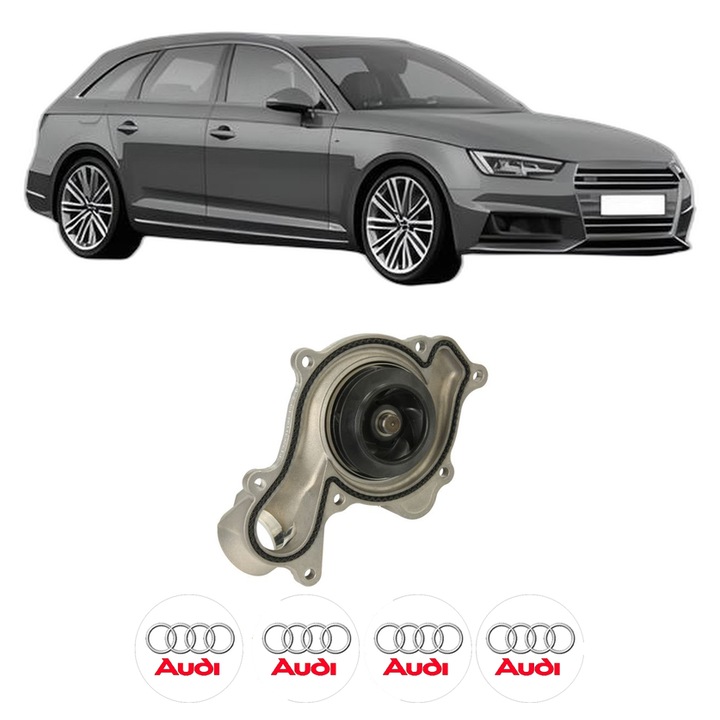 Pompa apa AUDI A4 B9 Avant (8W5, 8WD) RS4 TFSi quattro din 2017 KW 331 CP 450 CMC 2894, Auto, HEPU, 4x Stikere auto cu AUDI