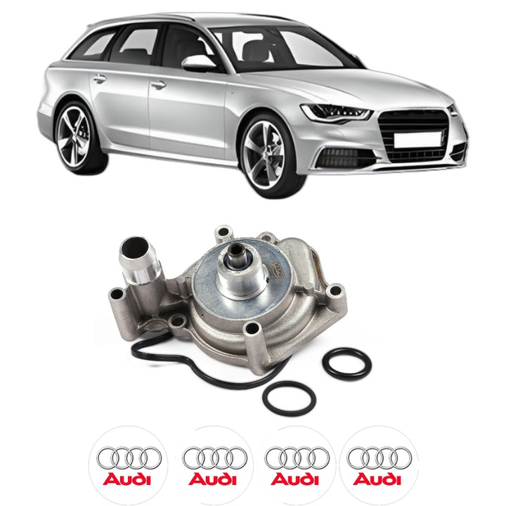 Pompa apa AUDI A6 C7 Avant (4G5, 4GD) RS6 quattro din 2013-2018 KW 412 CP 560 CMC 3993, Auto, HEPU, 4x Stikere auto cu AUDI