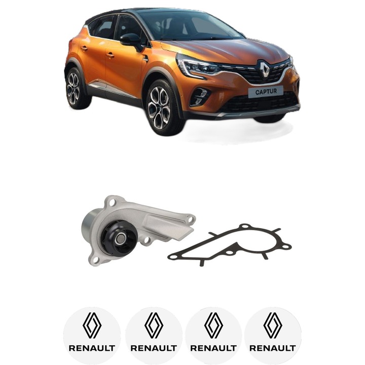 Pompa apa RENAULT CAPTUR II (HF_) TCe 90 (HFM6) din 2020 KW 67 CP 91 CMC 999, Auto, HEPU, 4x Stikere auto cu RENAULT