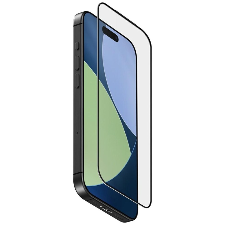 Sticla de protectie UNIQ Optix Vivid, securizata, rezistenta la socuri 1.8m, transparent, pentru iPhone 17