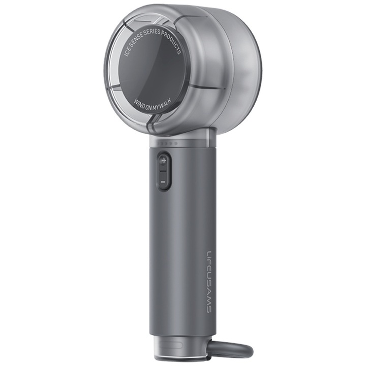 Ventilator portabil, USAMS LU01, 5 viteze, negru, 167x60x50mm