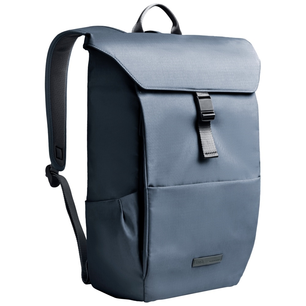 Rucsac pentru laptop waterproof Uniq Arden RPET, 24L, Compatibil cu laptop de 16 inch, 36.3 x 25.1 x 1.9 cm, Albastru