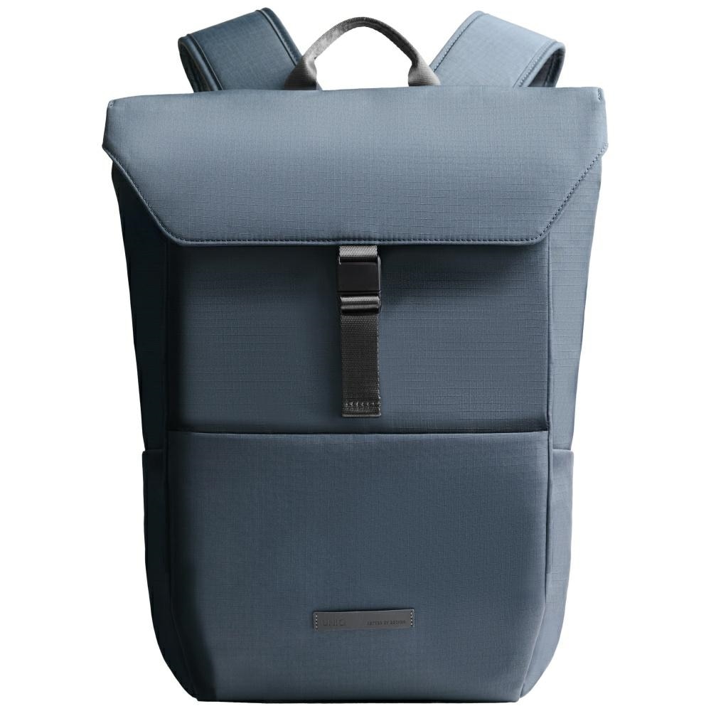 Rucsac pentru laptop waterproof Uniq Arden RPET, 24L, Compatibil cu laptop de 16 inch, 36.3 x 25.1 x 1.9 cm, Albastru