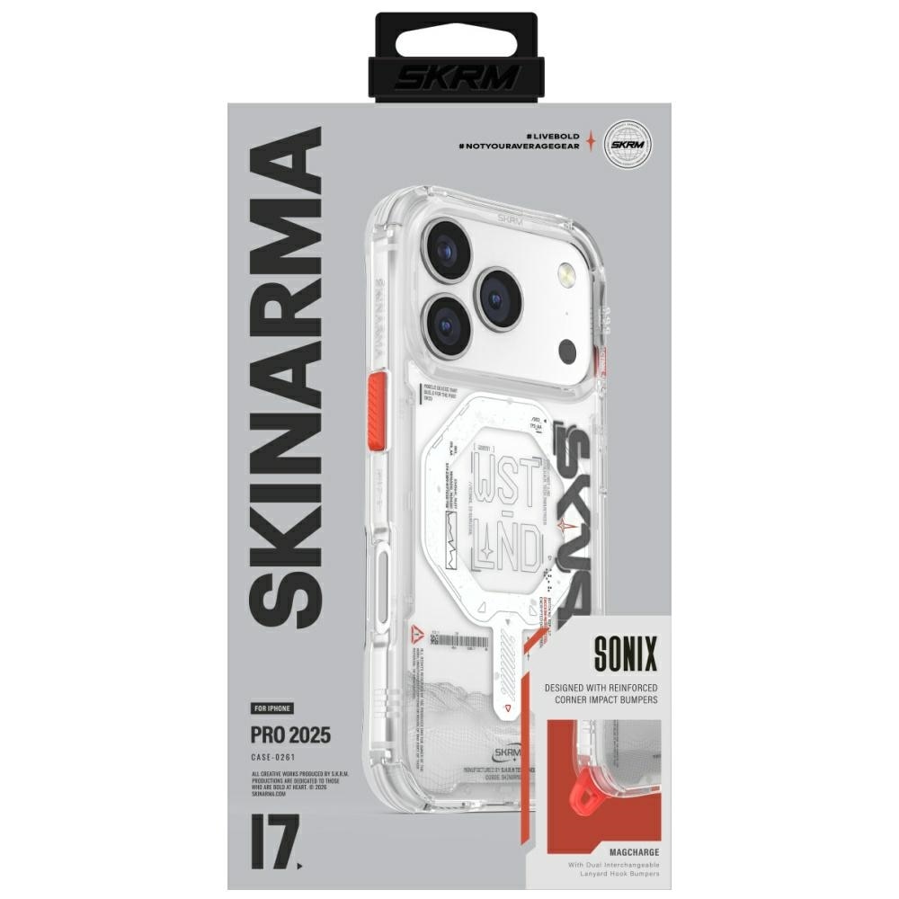 Husa telefon, Sonix, transparent, pentru iPhone 17 Pro, set cu manere interschimbabile