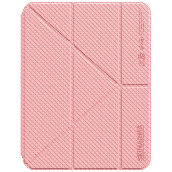 Husa iPad Skinarma Zeta, roz, nylon, pentru iPad 11" A16 (2025) / iPad 10.9" 10 gen. (2022)