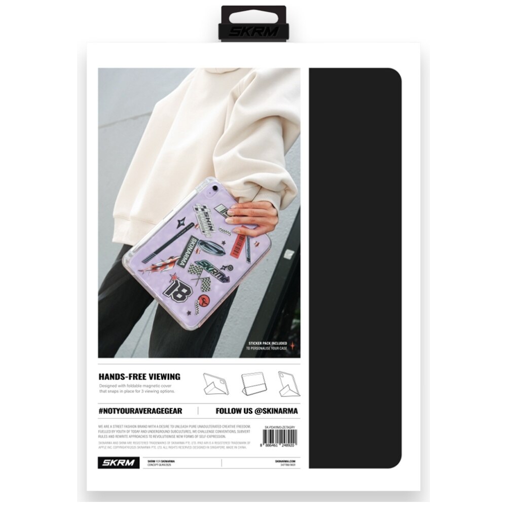 Husa tableta Skinarma Zeta, gri, nylon, pentru iPad Air 11"